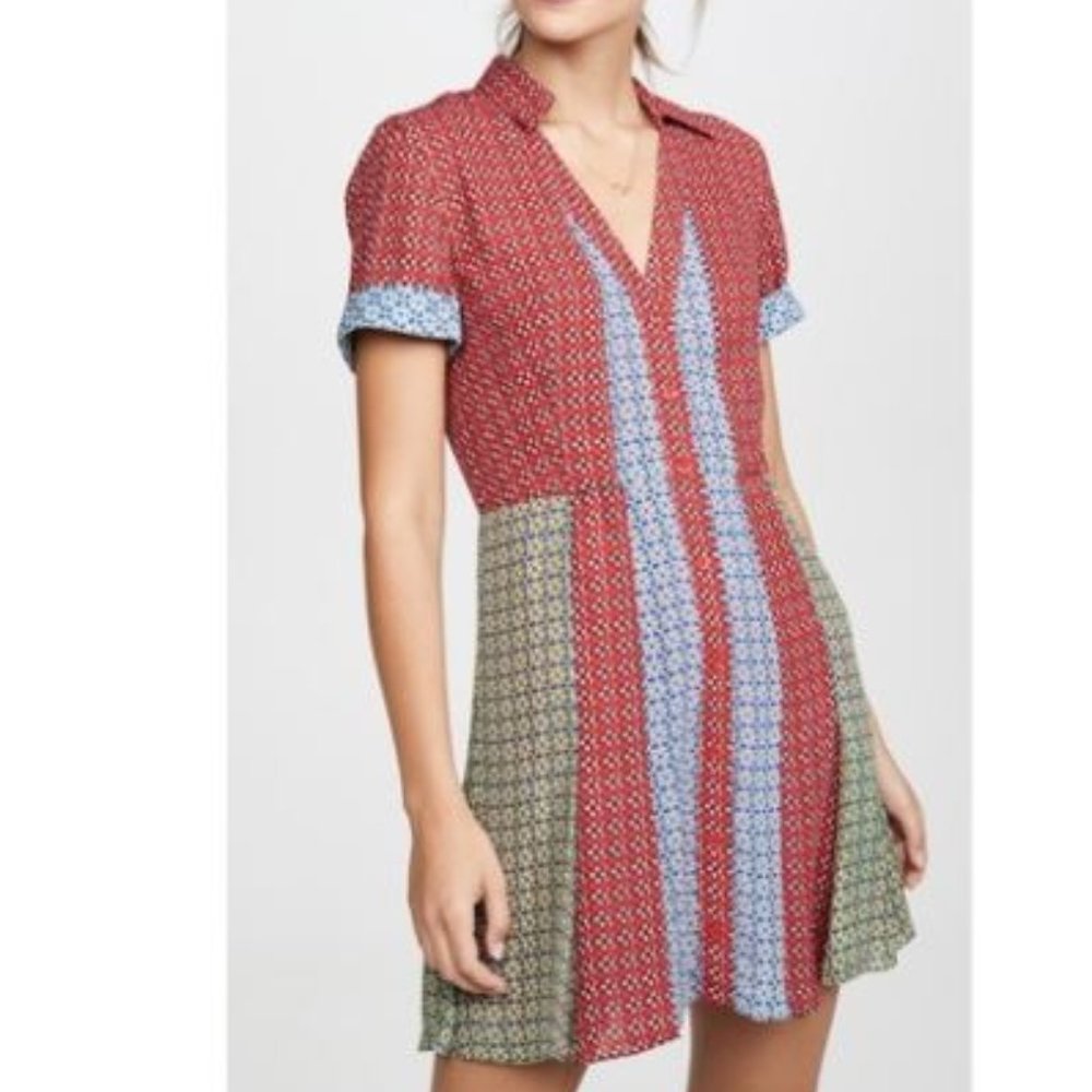 Alice & Olivia Abelia Paneled Floral Dress NWT - Picture 12 of 15